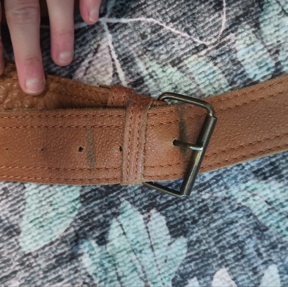 Vintage Paul Marius Leather Messenger Bag Tan Crossbody Pockets Buckle Academia - Picture 10 of 13